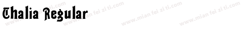 Thalia Regular字体转换